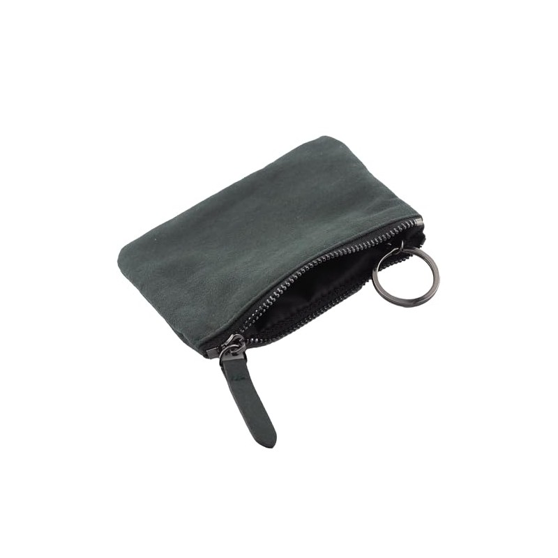 Velour Key Case with Key Ring & Metal Chain -