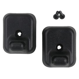 Sun Visor Clip Retainer Holder (Black) w/Screws for Sunvisor Panel Driver & Passenger Side AL3Z-1504132-AC Compatible with Ford F150 2009-2014 Visor Mount Accessories