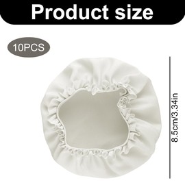 Thyonta 10 Pcs Anti Spike Drink Cover - Portable Secure Anti-Dust Nighttime Drink Cover Anti-Tampering Cup Lid Hair Tie Set with Straw Hole (Multicolor)