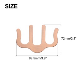 QUARKZMAN Metal Music Note Clip and Side Holder for Music Stand, Piano Music Book Holder, Rose Gold