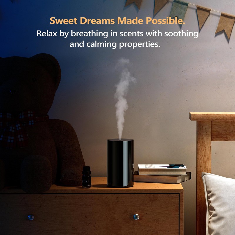 Airversa Waterless Diffuser for Essential Oil, Battery Operated Nebulizer, 0.7