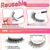 Self Adhesive Eyelashes No Glue Needed Reusable Natural Looking False