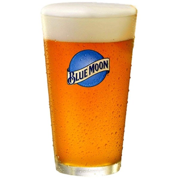 Blue Moon Beer Pint Glass | Set of 2 Glasses