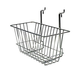 Heavy Duty Grid Mesh Retail Shop Display 12" x 6" x 6" NARROW BASKET