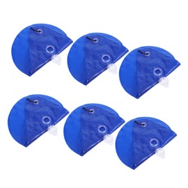 BESPORTBLE 6pcs Heavy Duty PVC Pool Cover Weights with Hooks Leakproof Water Weight Bags for Above Ground Pool Tarp Winter Protection Durable Stylish Design