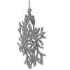 7.5" Silver Glitter Snowflake Christmas Ornament