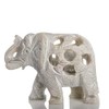 WC Handmade Elephant 2Inch Tall Mother with Baby Elephant Figurine