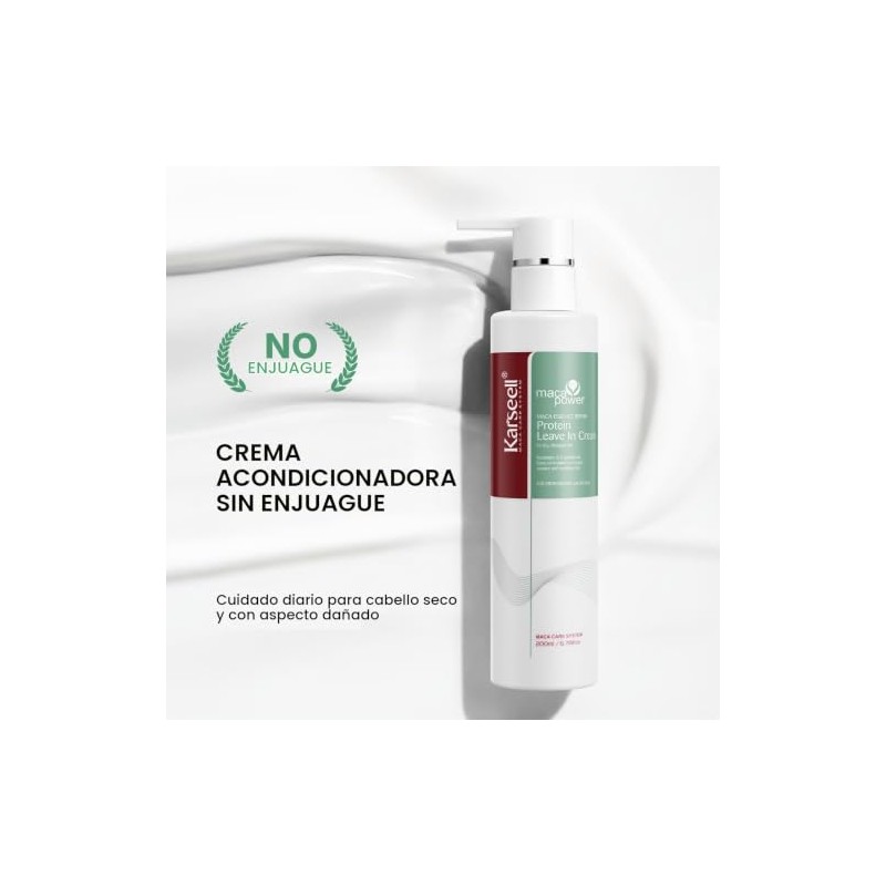 Karseell Crema Proteica Reparadora Acondicionador Sin Enjuague 6.78 fl.oz