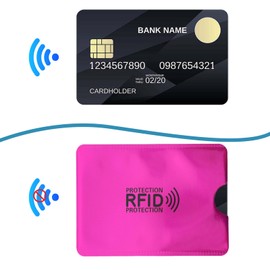 KALIONE 9Pieces Multi-color RFID Card Holders, RFID Blocking Sleeves, Portable RFID Credit Card Sleeves, Medicare Card Credit Card Protector Sleeves, Anti-Thift Credit Card Holder Wallet for Women Men