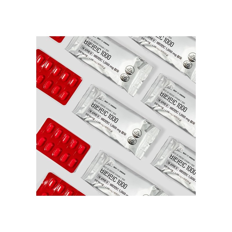 Everbikini Best of Green High-Concentration NON-GMO Vitamin C 1000mg 1