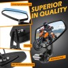 KEEPDSGN 7/8" 22mm Handle Bar End Mirrors Rearview Arrow For