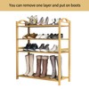 UDEAR Bamboo Shoe Rack 5-Tier Shoe Storage Organizer Entryway Shoe