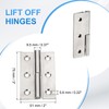 PATIKIL 2 Pcs Lift Off Hinge, 3" Detachable Lift Off