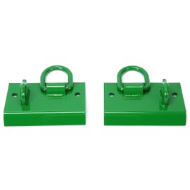 HECASA Tractor Bucket Hook Grab Hooks Compatible with John Deere Compact Tractor 1025R 2032R 3320 2520 Tractor Bucket Hooks D Rings Bolt on Heavy Duty