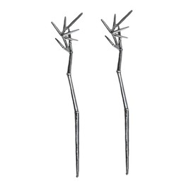 Baluue 2pcs Minimalist Bamboo Hair Stick Retro Hair Accessories for Women Teens for Daily Wear Special Occasions