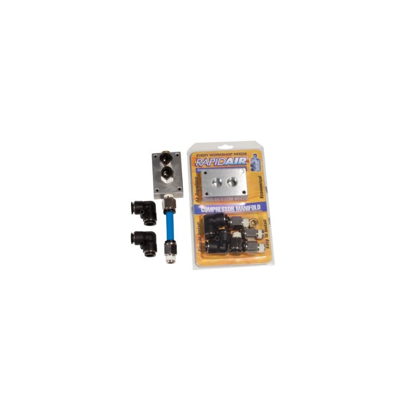 Rapidair 90200 Compressor Manifold Kit for 1/2-Inch Nylon Tubing