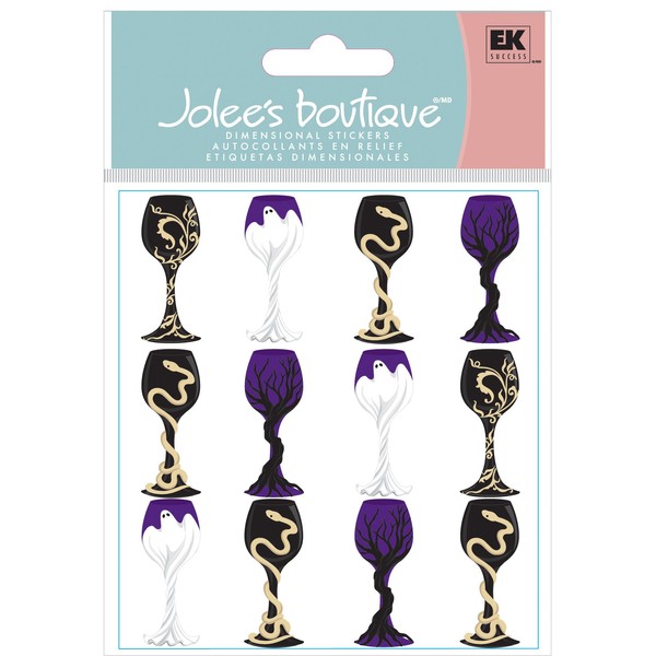 Jolee's Boutique Dimensional Stickers, Halloween Goblets