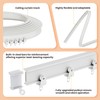 JILRON Accordion Partition Curtain with Ceiling Track - Space-Saving Room