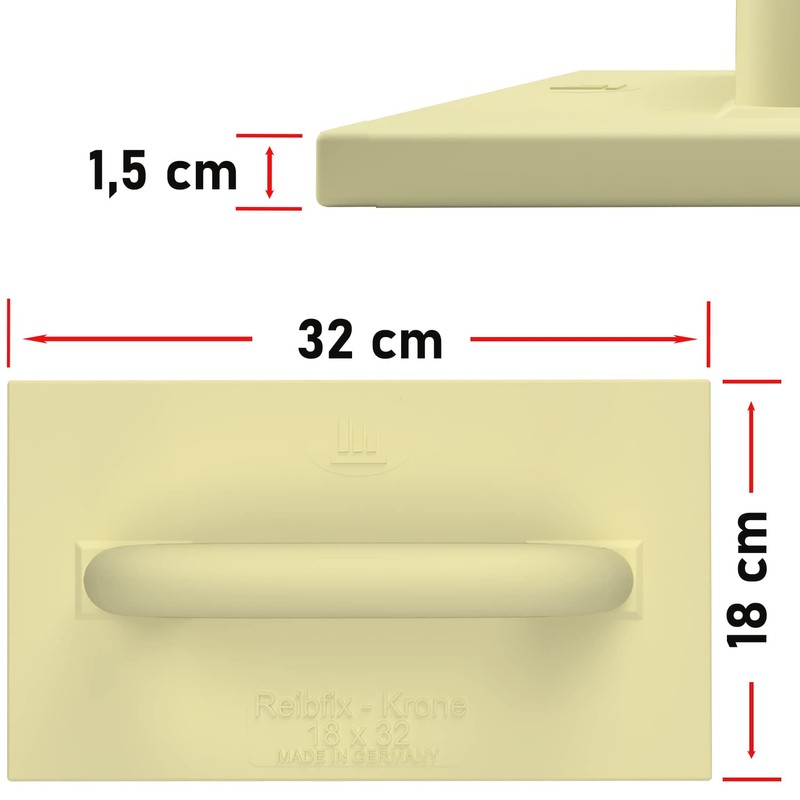 Kronen Hansa Reibfix-Krone PU Grating Board for Masons and Tilers