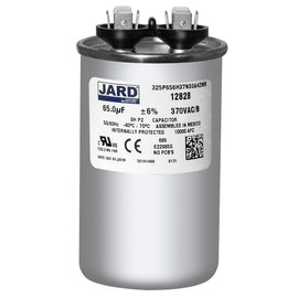 65 uF x 370 VAC Round Run Capacitor by # 12828