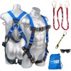 Palmer Safety Full Body Construction Harness with 5 Point Adjustment,...
