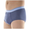 3-Pack Men's Gray Classic Regular Absorbency Washable Reusable Incontinence Briefs