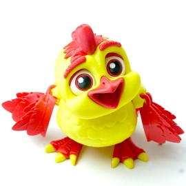 4.09inch 3D Printed Chicken Models,Flexible Joint Animal lacertid Figurines, Stress Relief, Fidget restlessness, ADHD Toys, Surprise Fantasy Gifts (RY)