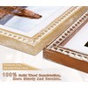 Square 12x12 Rustic Picture Frame, Decorative Distressed Beaded Detailing, Natural