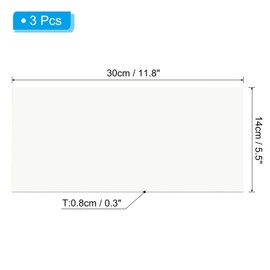 PATIKIL 11.8"x5.5" Magnetic Vent Cover, 3 Pack Floor Wall Air Registers Cover Strong Magnet Vent Blocker for Home RV HVAC Fireplace Furnace, White