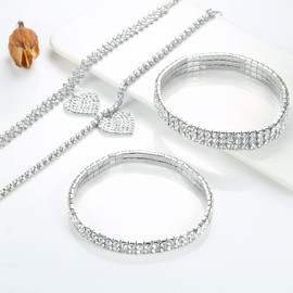 Dochais 4 Pieces Anklet Tennis Anklet Shining Diamond Zirconia Anklet Anklet Crystal Adjustable Anklet Set Women for Women Girls