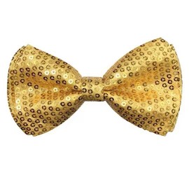 coool GOLD Bow Tie & Glitter Suspender for Tuxedo