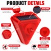Solar Motion Sensor Alarm for Outdoor Animal Deterrence – 130dB