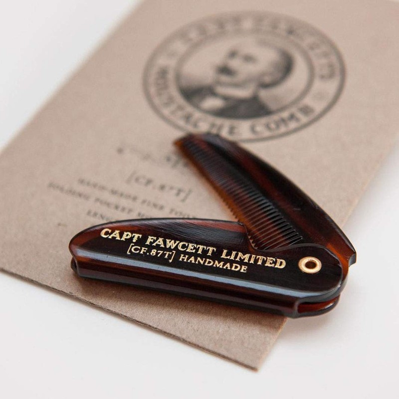 Folding Pocket Moustache Comb CF.87T