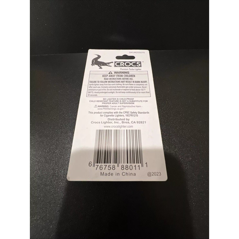 Tiger Crocs Premium Pocket Animal Tiger Print Lighter