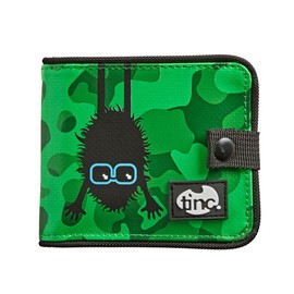Tinc Outdoor Sports Wallet Trifold Wallet for Kids with Cards & Coin Zip Pocket Green Carry-On 20-Inch