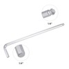 sourcing map 1/4" Ball End Hex Key Wrench, L Shaped