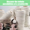 Twine Beige String, 100 Meters 3mm Diameter, Cotton Rope Macrame