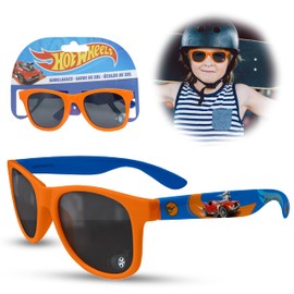 Hot Wheels Kids Polarized Sunglasses UV400 – 100% UV Protection, Category 3 Lens, Lightweight Summer Eyewear for Boys & Girls Ages 3-8, Outdoor Sports Shades with Orange Frame