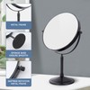 DOWRY Makeup Mirror 10x Magnification Vanity Mirror Tabletop Two-Sided Swivel