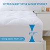 Quilted Double Bed Mattress Protector, YUGYVOB 100% Waterproof Mattress Protector,