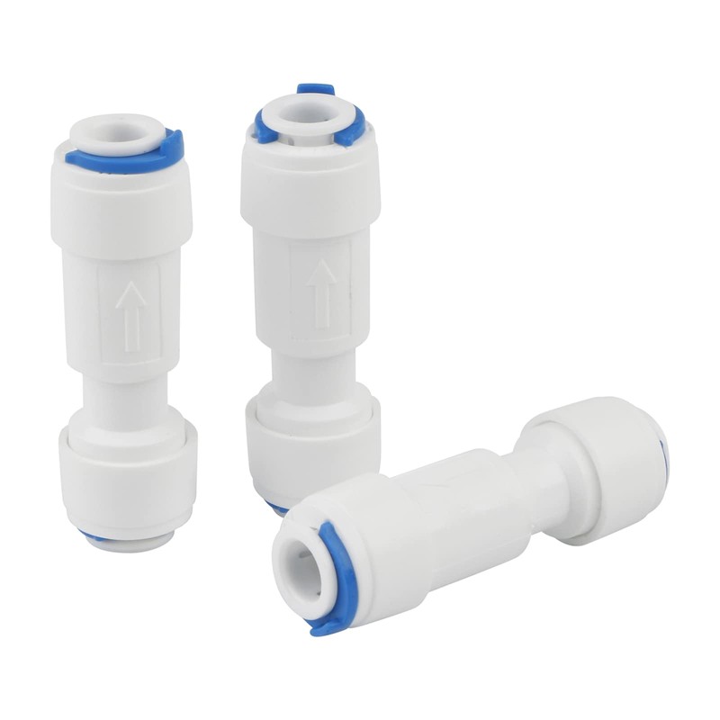 Pxyelec 5pcs 1/4inch One Way Non-Return Valve for RO Pure