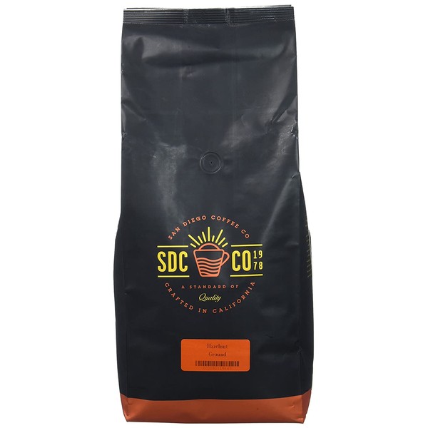 San Diego Coffee Hazelnut, Medium Roast, Ground, 5-Pound Bag