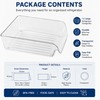 Clear Refrigerator Storage Bin for Bottles & Cans – Space-Saving
