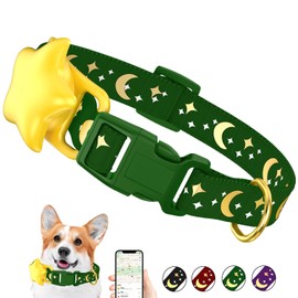 Airtag Dog Collar, Dog Collar for Large Dogs, Dog Collars for Medium Dogs, Dog Collars for Small Dogs with AirTag Holder Case, Dog GPS Tracker Collar (Green, Small)