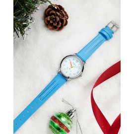 CIVO Children's Watch Boys Girls Watch Children Leather Learning Watch Analogue Quartz Children's Watches for Boys Time Teacher Luminous Waterproof Gifts for Children 3-12 Years, A5-Blue C, Standard