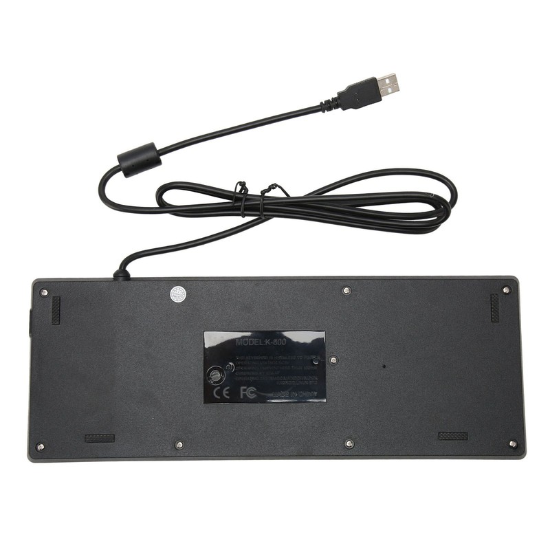 K 800 Keyboard with Touchpad Wired Ultra Thin Mini Compact