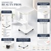 3-Tier Salon Rolling Cart for Tool Storage – Aluminum Beauty