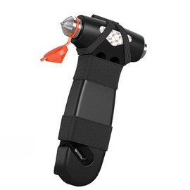 MisFun Car Safety Hammer, Window Breaker 3 in 1 Emergency Escape Tool with Seat Belt Cutter for Women, Cute Black Coloured Safety Escape Hammer for Car, Family