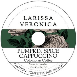 Pumpkin Spice Cappuccino Colombian Coffee (Single Serve K-Cup Pods) (Gourmet, Naturally Flavored, Whole Coffee Beans) (12 pods, ZIN: 578155) - 3 Pack