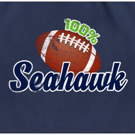 Shirtracer - Gym Bag Backpack - American Football Decoration Superbowl Party - 100% Seahawk, 1 Navy Blue